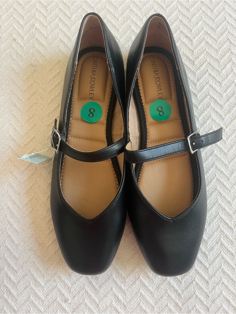 Cynthia Rowley Black Mary Jane Flats - Picture 2 of 9